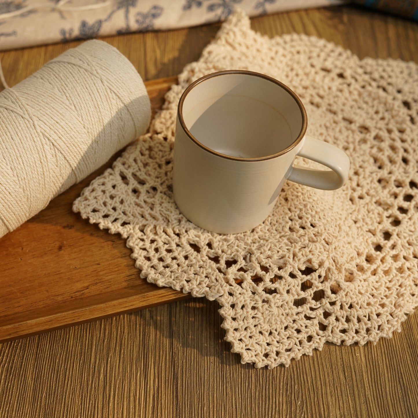 Handmade 10''x17'' Rectangular Crochet Placemats Pack of 2