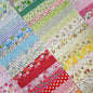 50 Pcs 8x8" Cotton Fabric Squares - Assorted Floral & Geometric Patterns for Quilting, Patchwork, and DIY Sewing Crafts