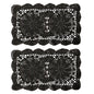 Handmade 10''x17'' Rectangular Crochet Placemats Pack of 2