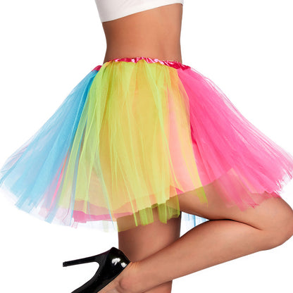 Classic Rainbow Pride Tutu Skirt – 4 Layers