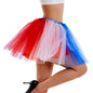 Classic Patriotic 4th of July Tutu Skirt Red, White & Blue - 4 Layers