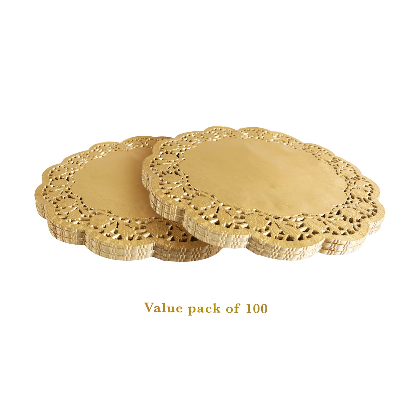 14 Inch Gold Lace Paper Doilies – Pack of 100/200