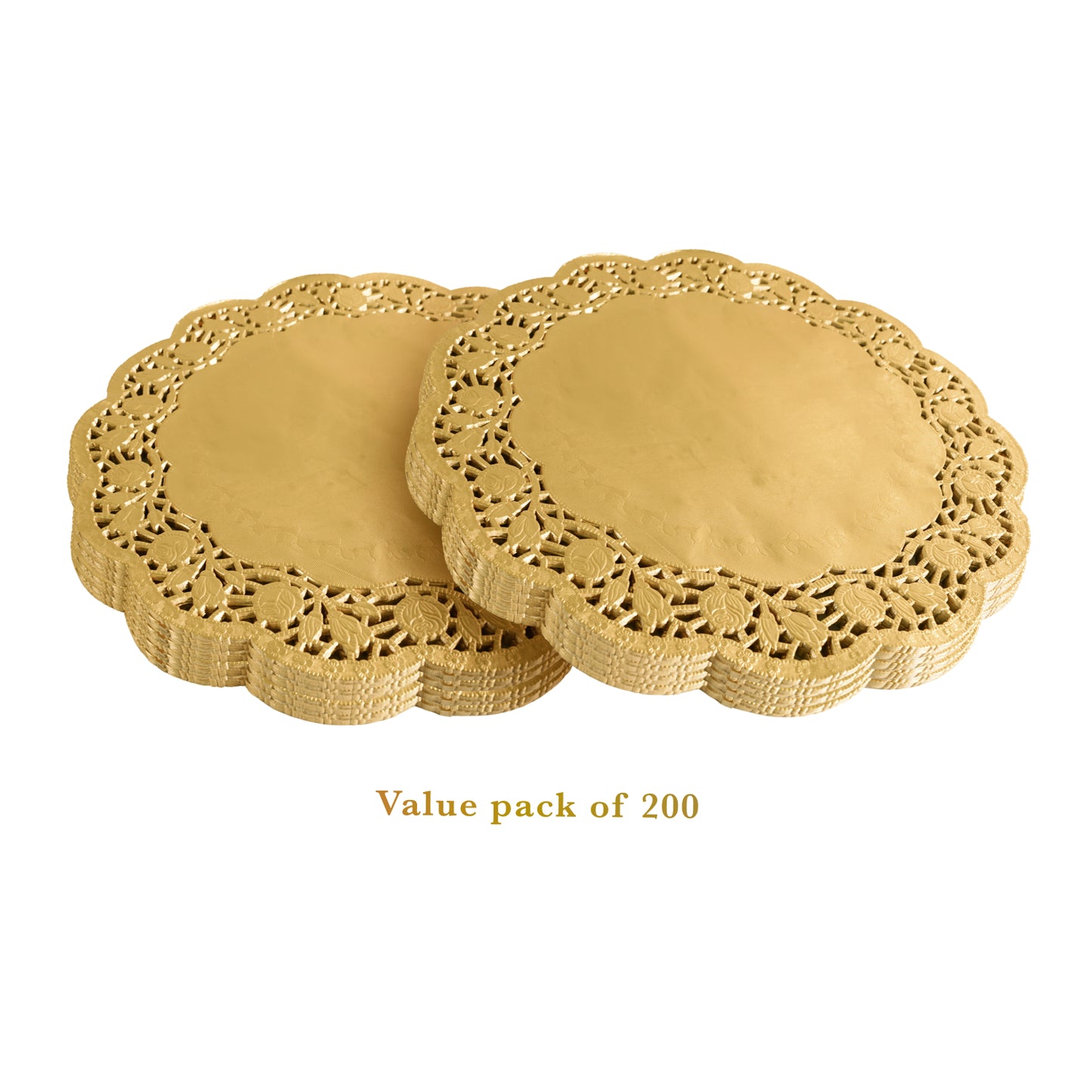 14 Inch Gold Lace Paper Doilies – Pack of 100/200