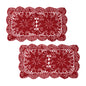 Handmade 10''x17'' Rectangular Crochet Placemats Pack of 2