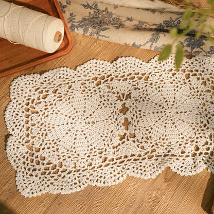 Handmade 10''x17'' Rectangular Crochet Placemats Pack of 2