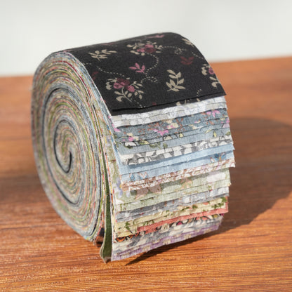 Quilting Fabric Jelly Roll 40 Strip Precut Cotton Strips 2.5" x 40"in Antique Blossom