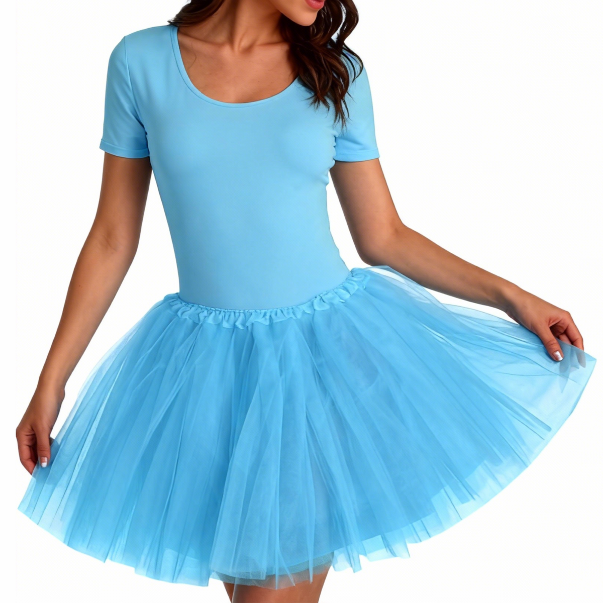 Classic 4-Layer Tutu Skirt Non-See-Through 10 Colors