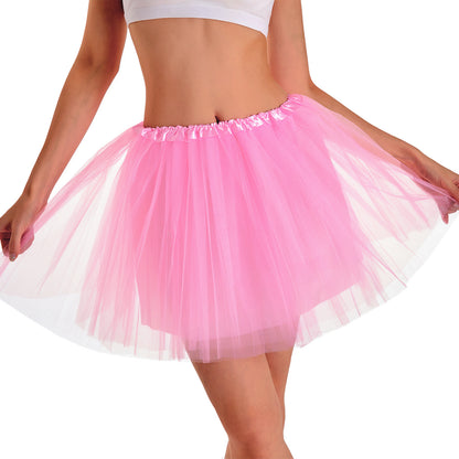 Classic 4-Layer Tutu Skirt Non-See-Through 10 Colors