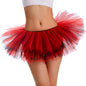 Fluffy Black & Red Tutu Skirt - 5 Layers