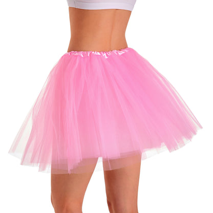 Classic 4-Layer Tutu Skirt Non-See-Through 10 Colors
