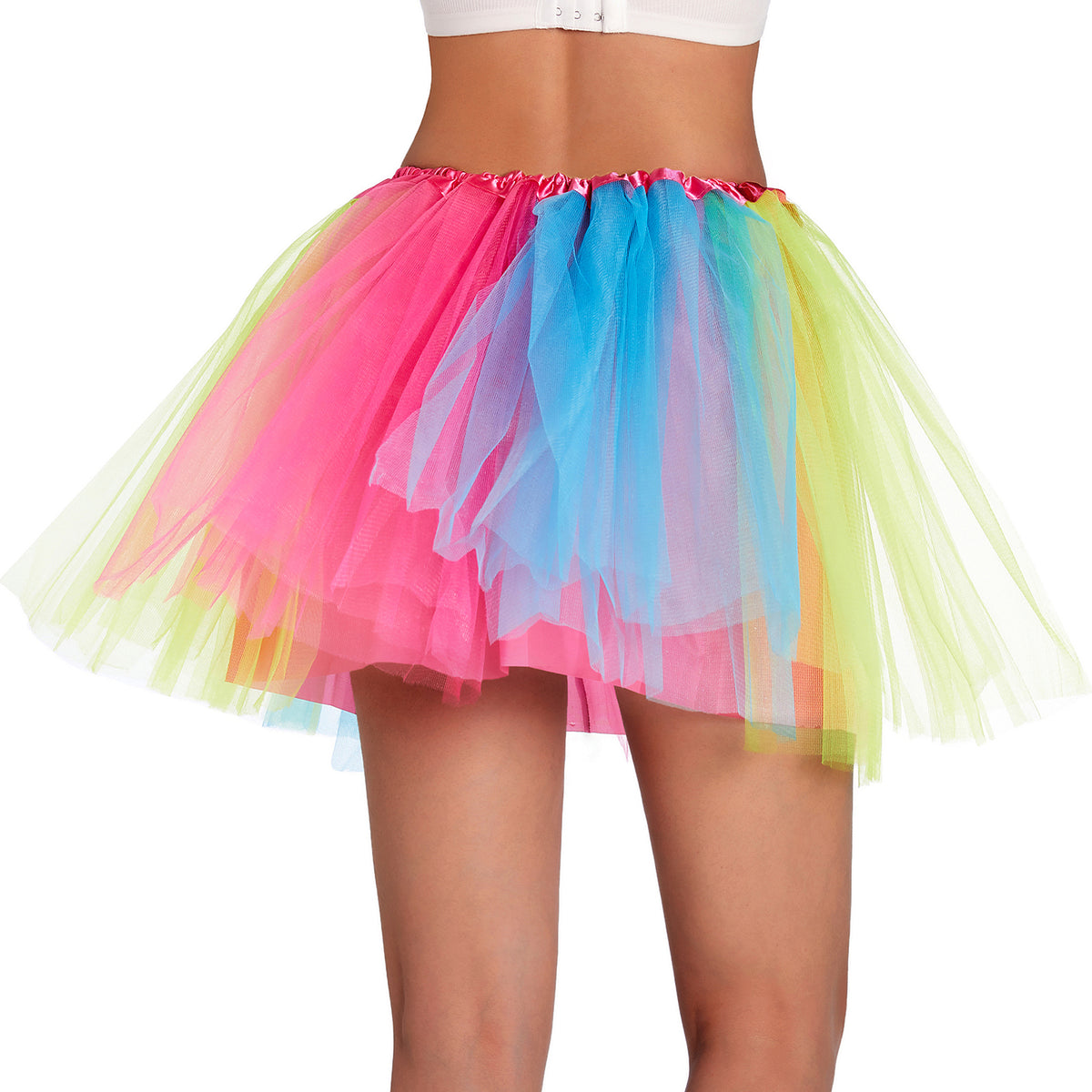 Classic Rainbow Pride Tutu Skirt – 4 Layers