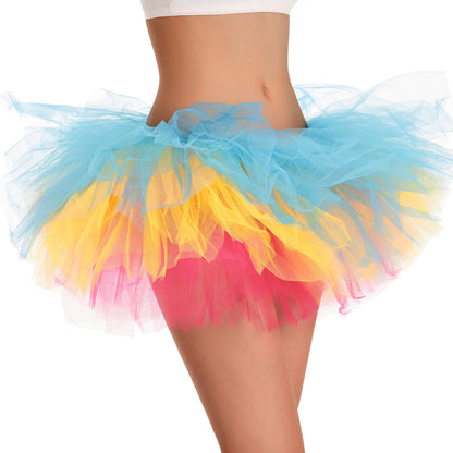Ultra Fluffy Rainbow Pride Tutu Skirt – 6 Layers