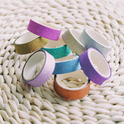 Washi Tape Set 30 Roll Wide Decorative Glitter Tape