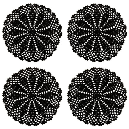 Handmade 7'' Round Doilies Pack of 4