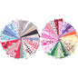 50 Pcs 4x4" Cotton Fabric Squares - Assorted Floral & Geometric Patterns for Quilting, Patchwork, and DIY Sewing Crafts