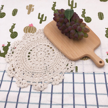 Handmade 10'' Round Doilies Pack of 4