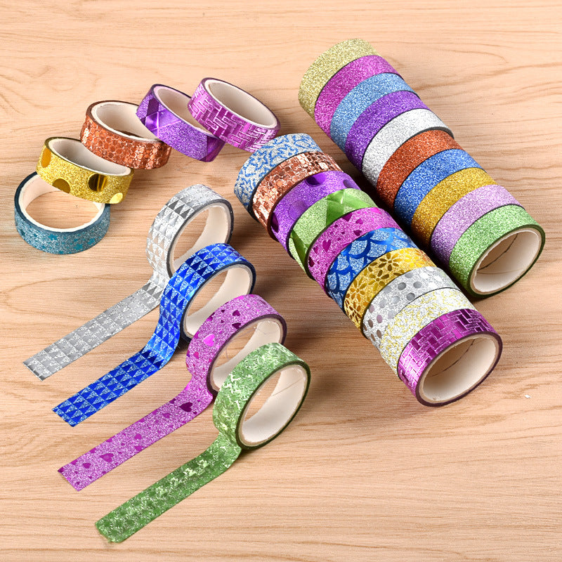 Washi Tape Set 30 Roll Wide Decorative Glitter Tape