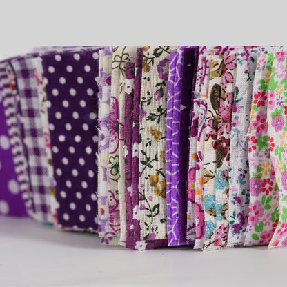 Quilting Fabric Jelly Roll 40 Strip Precut Cotton Strips 2.5" x 40"in Purple
