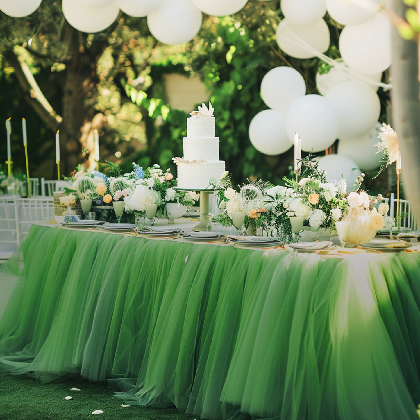54" x 40 Yards Tulle Bolt (137 cm x 36.5 m) for Wedding, Tutu