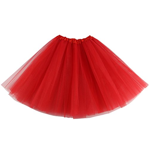 Classic 4-Layer Tutu Skirt Non-See-Through 10 Colors